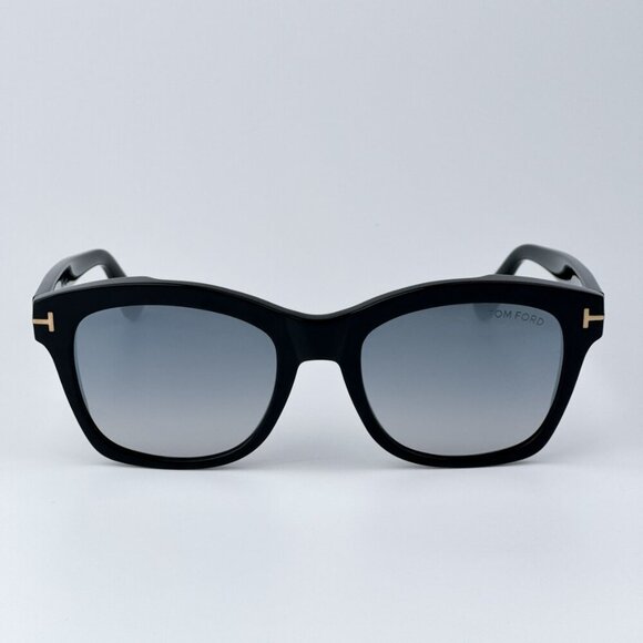 Tom Ford Women Black Gradient Square BRAND NEW Sunglasses LAUREN FT0614/S 01C - Picture 4 of 10